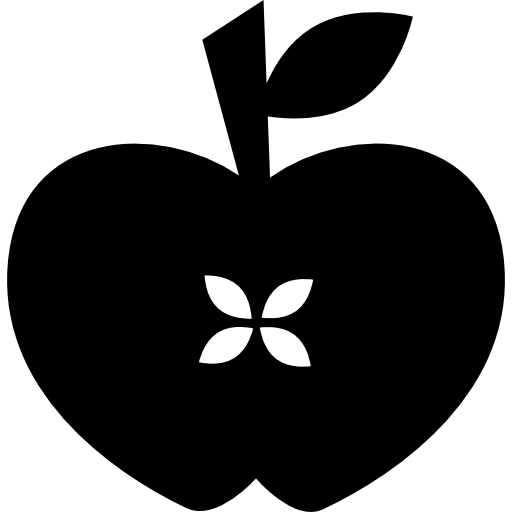 corazón de manzana  icono