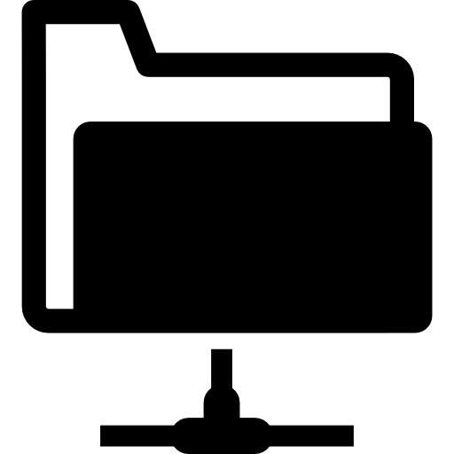 폴더 네트워크 옵션  icon