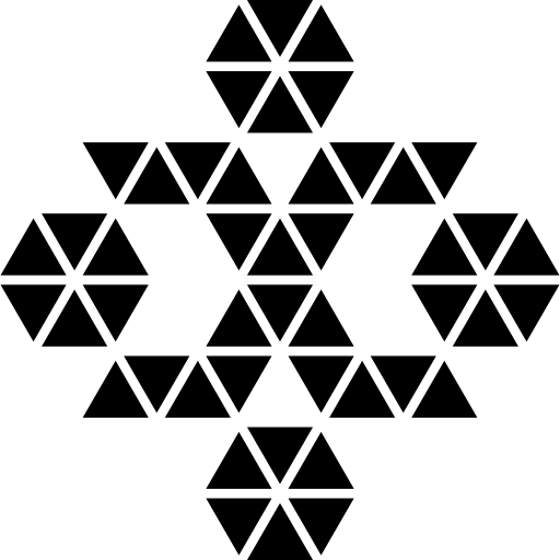 ornamento poligonal  Ícone