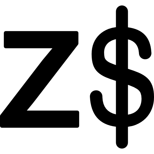 dólar de zimbabwe  icono