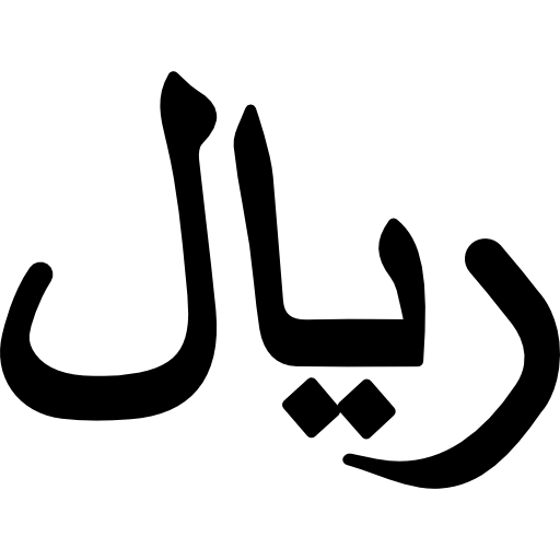 Yemen rial currency symbol  icon