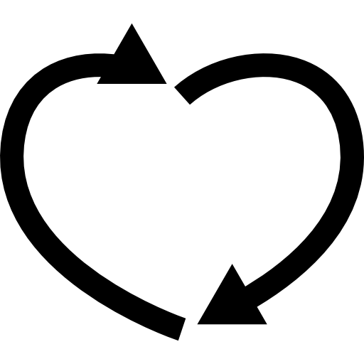 flujo del corazón  icono