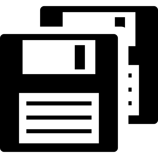 coppia di floppy disk  icona