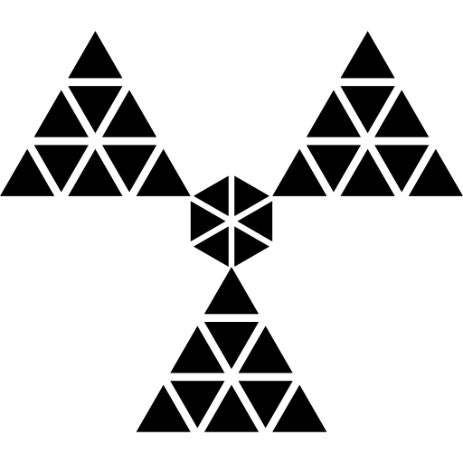 symbole de rayonnement polygonal  Icône