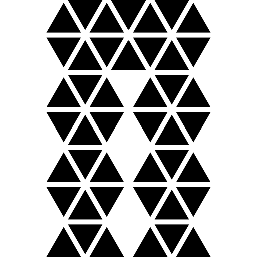 veelhoekige broek van kleine driehoeken  icoon