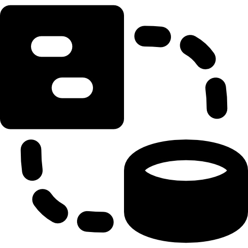 데이터 베이스 Basic Black Solid icon
