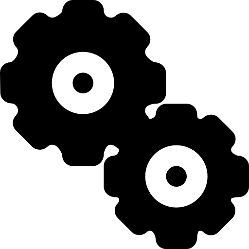 Settings Basic Black Solid icon