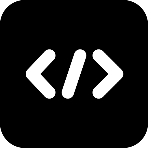 Coding Basic Black Solid icon