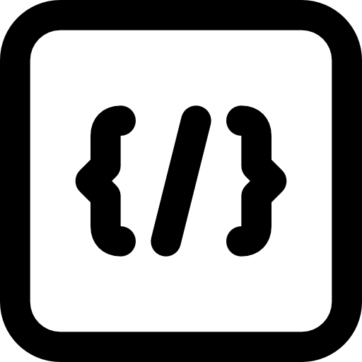 codierung Basic Black Outline icon