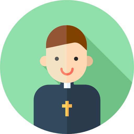 祭司 Flat Circular Flat icon
