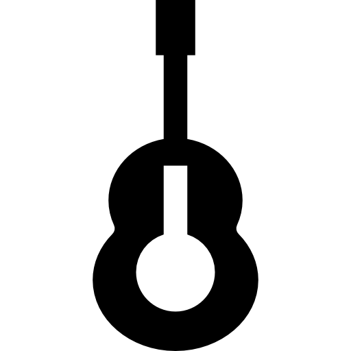 resonator gitaar Basic Straight Filled icoon