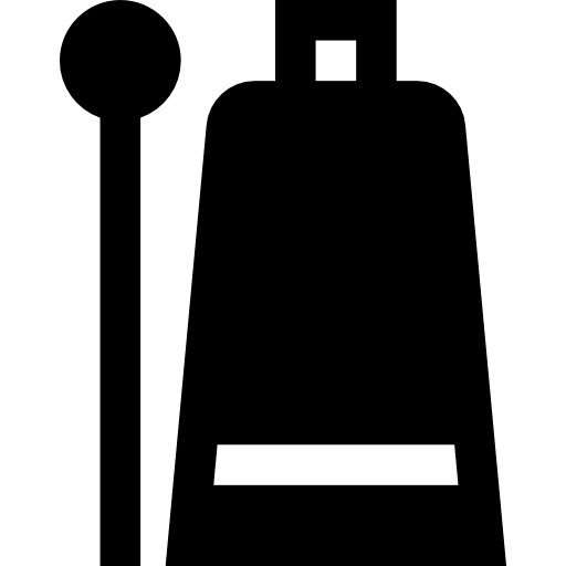 cowbell Basic Straight Filled Ícone