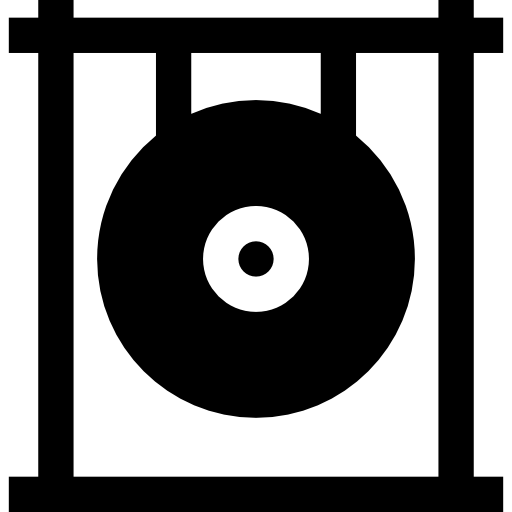 gong Basic Straight Filled ikona