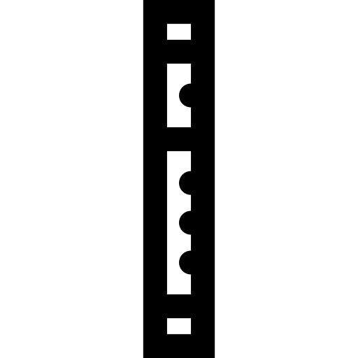 flauta Basic Straight Lineal icono