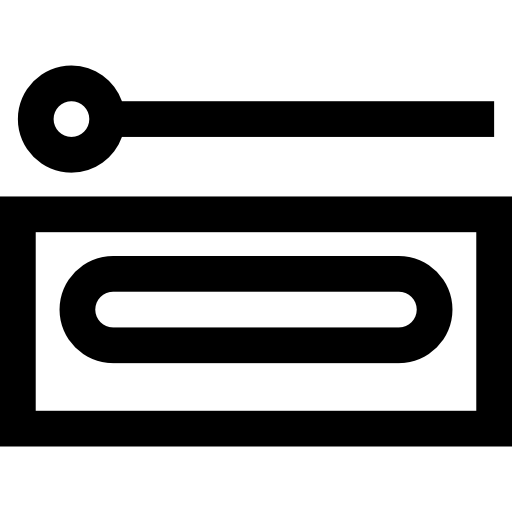 bloque de madera Basic Straight Lineal icono