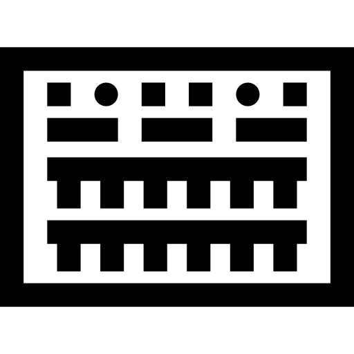 toetsenbord Basic Straight Lineal icoon