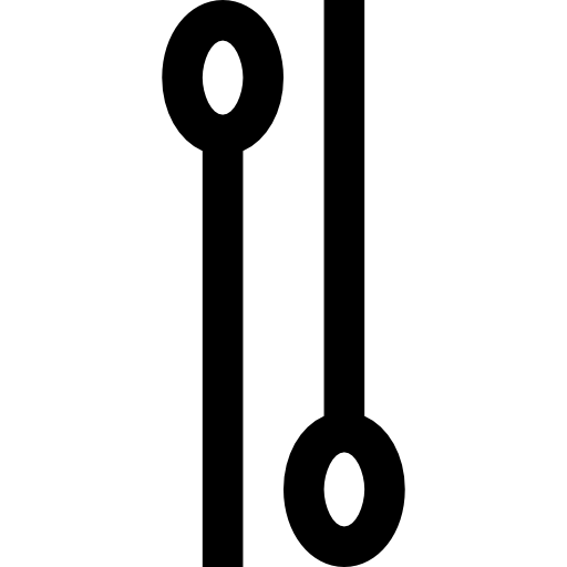 palillo de tambor Basic Straight Lineal icono