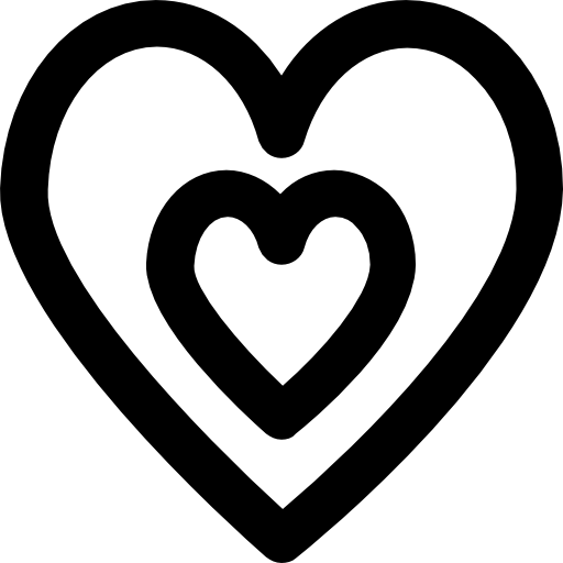 corazones Vector Market Bold Rounded icono