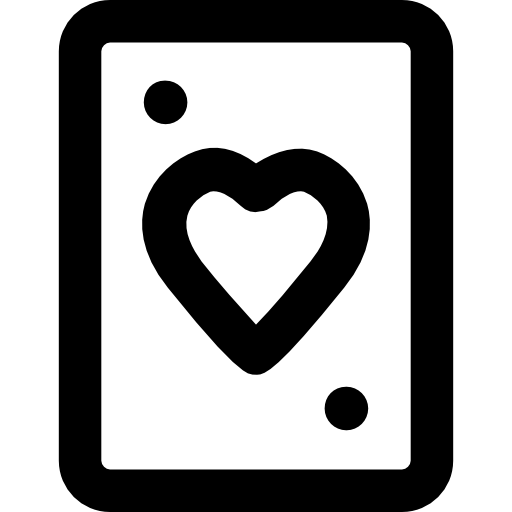 Ace of hearts Vector Market Bold Rounded icon