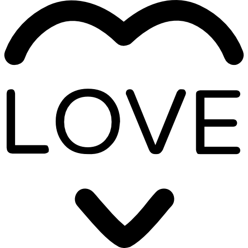 miłość Vector Market Bold Rounded ikona