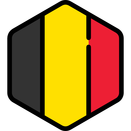 Belgium Flags Hexagonal icon