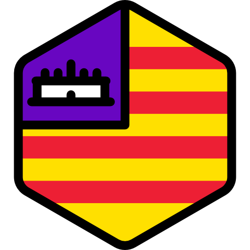 バレアレス諸島 Flags Hexagonal icon