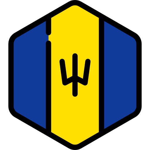 Barbados Flags Hexagonal icon