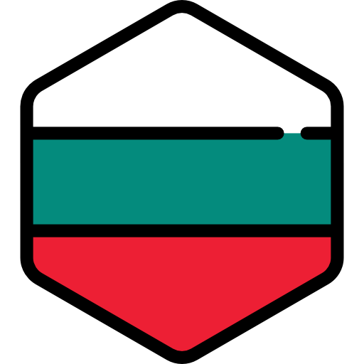Bulgaria Flags Hexagonal icon