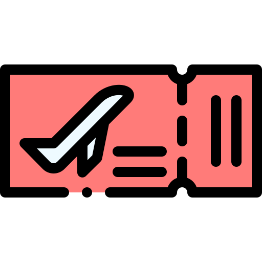 Boarding pass Detailed Rounded Lineal color icon