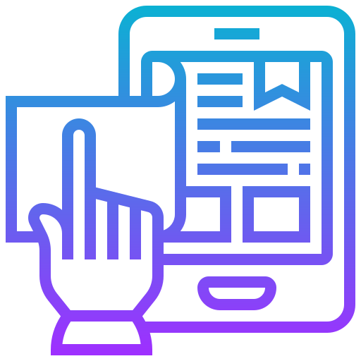 Electronic book Meticulous Gradient icon