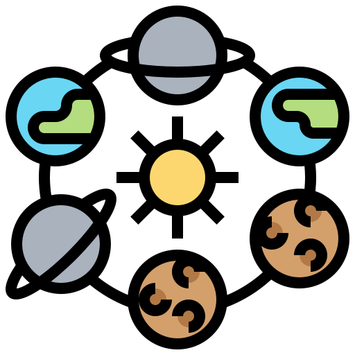 太陽系 Meticulous Lineal Color icon