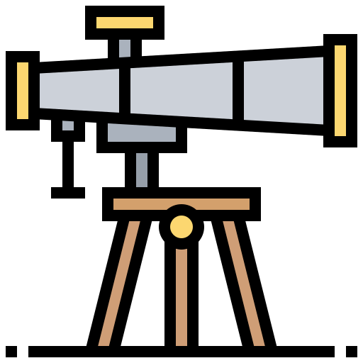 teleskop Meticulous Lineal Color ikona