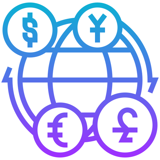 돈 교환 Meticulous Gradient icon