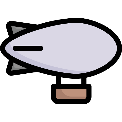 Airship Generic Outline Color icon