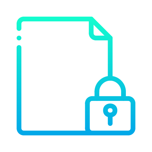 protección de datos Generic Gradient icono