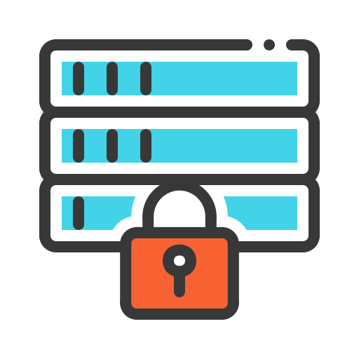 seguridad de la base de datos Generic Fill & Lineal icono