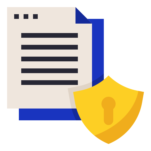 gegevensbescherming Becris Flat icoon