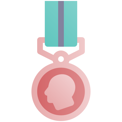 medal Fatima Flat ikona