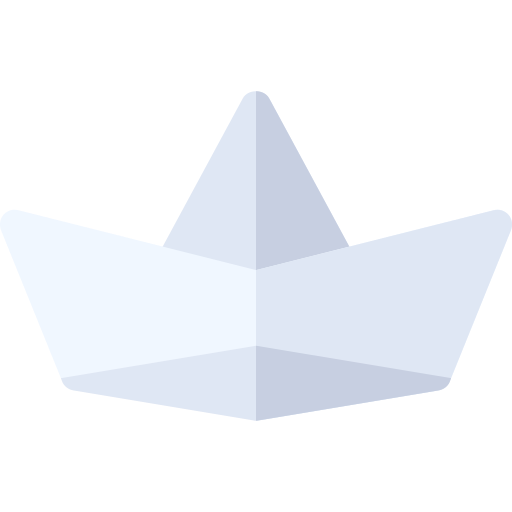 papierowa łódka Basic Rounded Flat ikona