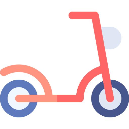 scooter Basic Rounded Flat icono