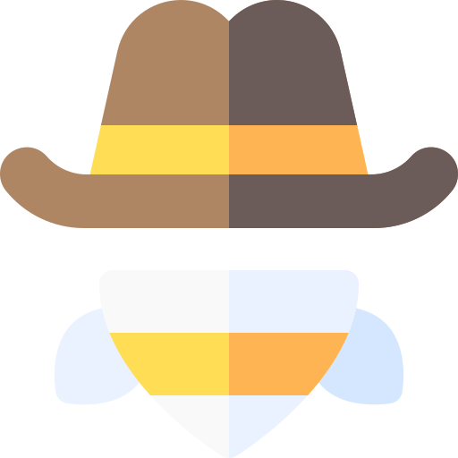 cowboyhoed Basic Rounded Flat icoon