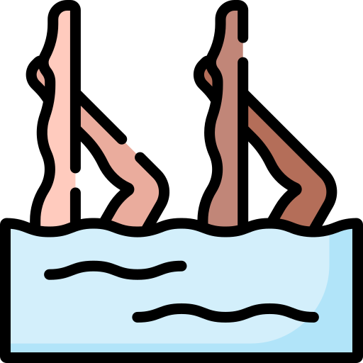 Synchronised swimming Special Lineal color icon