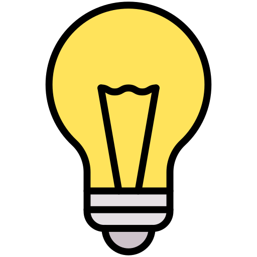 Bulb Generic Outline Color icon