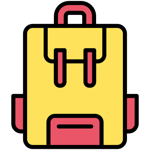 torba szkolna Generic Outline Color ikona