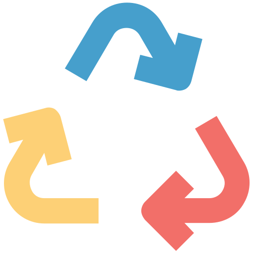 símbolo de reciclaje Generic Flat icono