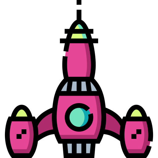 Rocket Detailed Straight Lineal color icon