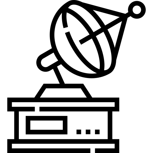 antenna parabolica Detailed Straight Lineal icona