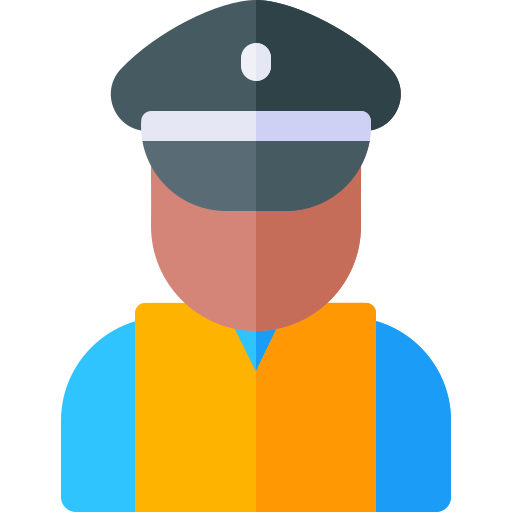 警察 Basic Rounded Flat icon