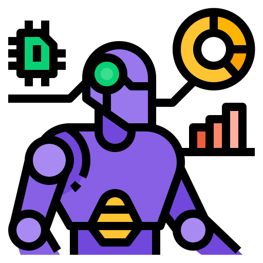 inteligencia artificial Ultimatearm Lineal Color icono