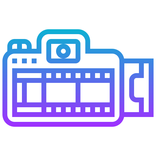 film camera Meticulous Gradient icoon